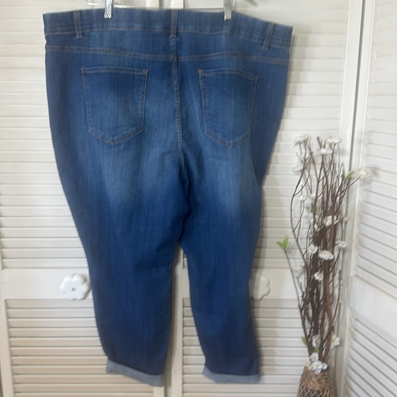 Terra & Sky Women's Blue Jeans - Picture 2 of 6